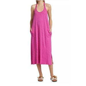 ATM Anthony Thomas Melillo- Slub Jersey Trapeze Tank Midi Dress Orchid Size Med